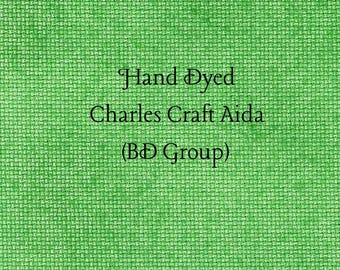 Shamrock Aida (CC-BDA-52) ~ Hand Dyed Charles Craft Cross Stitch Fabric