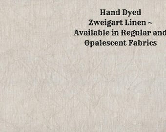 Stone Linen (LN-36) ~ Hand Dyed Zweigart Cross Stitch Fabric from Vintage NeedleArts - available in regular and opalescent linen