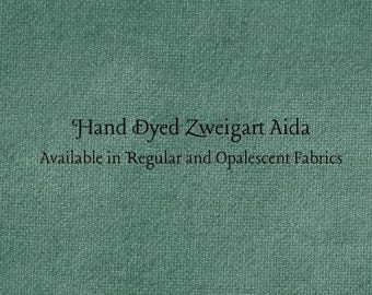 Rainforest Aida (Z-BDA-115) Hand Dyed Zweigart Cross Stitch Fabric