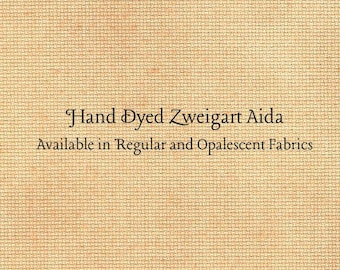Butterscotch Aida (Z-BDA-83) Hand Dyed Zweigart Cross Stitch Fabric