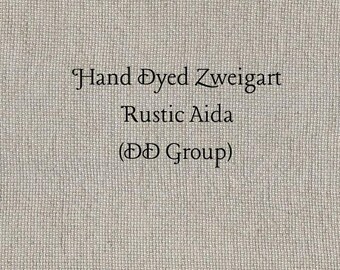 Driftwood Rustic Aida (OR-DDA-32) ~ Hand Dyed Zweigart Oatmeal Rustico Cross Stitch Fabric