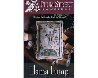 PAPER CHART - Llama Lump from Plum Street Samplers - cross stitch design