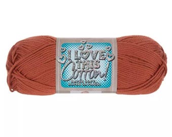 I Love This Cotton! Yarn (Bruschetta) ~ soft machine washable 100% cotton