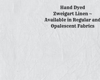 Silvery Star Linen (LN-30) ~ Hand Dyed Zweigart Cross Stitch Fabric from Vintage NeedleArts - available in regular and opalescent linen