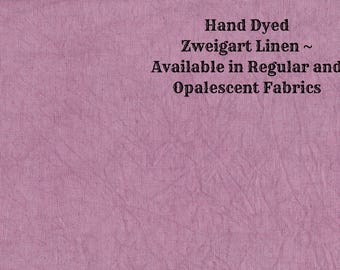 Mulberry Linen (LN-80) ~ Hand Dyed Zweigart Cross Stitch Fabric from Vintage NeedleArts - available in regular and opalescent linen