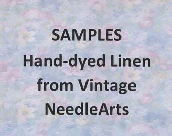 P-Z Sample Size Vintage NeedleArts hand-dyed Linen cross stitch fabric 3x5 approximate size