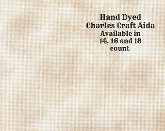 Buckwheat Aida (CC-BDA-22-89-PT) ~ Hand Dyed Dmc/Charles Craft Cross Stitch Fabric from Vintage NeedleArts