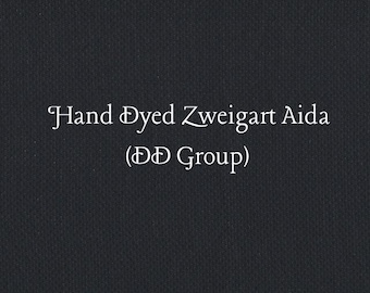Coal Aida (Z-DDA-31X) Hand Dyed Zweigart Cross Stitch Fabric