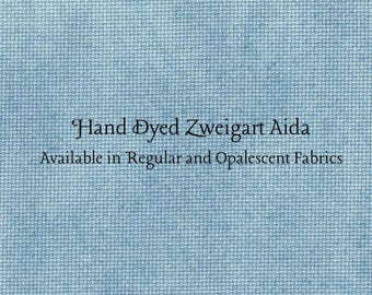 Summer Lake Aida (Z-BDA-39) Hand Dyed Zweigart Cross Stitch Fabric