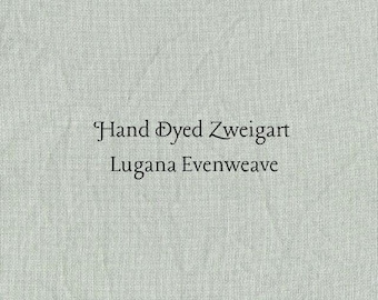 Sage Lugana Evenweave (LG-91) Hand Dyed Zweigart Cross Stitch Fabric