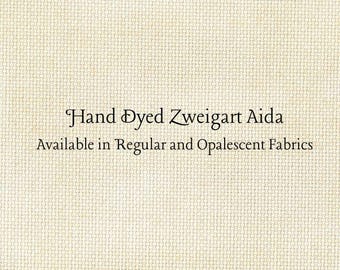 Almond Aida (Z-BDA-11) Hand Dyed Zweigart Cross Stitch Fabric