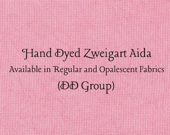 Watermelon Aida (Z-DDA-94) Hand Dyed Zweigart Cross Stitch Fabric