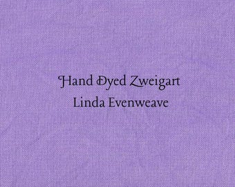 Purple Passion Linda Evenweave (LND-29) Hand Dyed Zweigart Cross Stitch Fabric