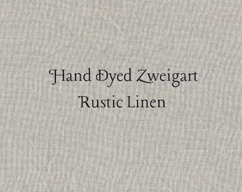 Timeless Gray Rustic Linen (FLN-1) ~ Hand Dyed Zweigart Cross Stitch Fabric