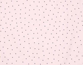 Pink and Black Polka Dot Fabric from Brother Sister Design Studio ~ 100% cotton for sewing and quilting