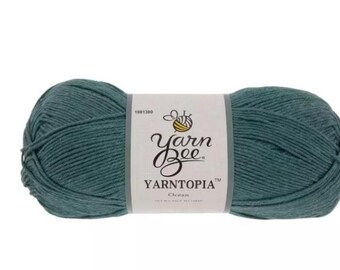 Yarn Bee Yarntopia Yarn (Ocean) ~ super soft machine washable ultra soft #2 Fine 100% acrylic
