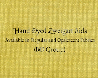 Curry Aida (Z-BDA-105) Hand Dyed Zweigart Cross Stitch Fabric