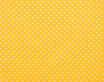 Yellow Spotty Negative Dots 100% Cotton Fabric from Brother Sister Design Studio ~ quilting and sewing fabric polka dot aspirin dot
