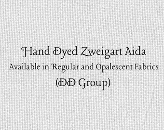 Timeless Gray Aida (Z-DDA-1) Hand Dyed Zweigart Cross Stitch Fabric