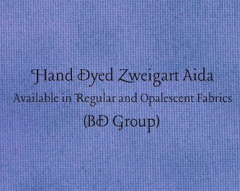 Galaxy Blue Aida (Z-BDA-77) Hand Dyed Zweigart Cross Stitch Fabric