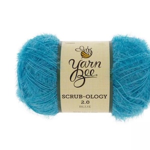 Yarn Bee Scrub-ology 2.0 Yarn (Blue) ~ perfect for creating dish scrubbers/scrubbies of various shapes and sizes.