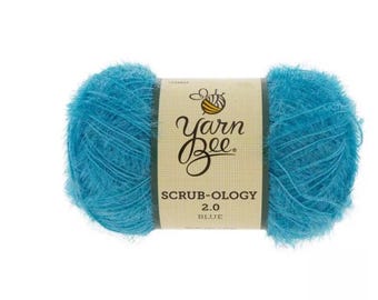 Yarn Bee Scrub-ology 2.0 Yarn (Blue) ~ perfect for creating dish scrubbers/scrubbies of various shapes and sizes.