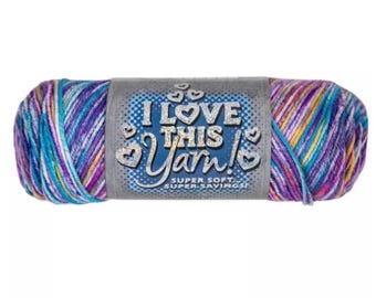 I Love This Yarn Print (Paint Party) ~ 100% acrylic