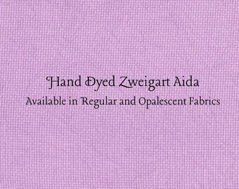 Orchid Aida (Z-DDA-85) Hand Dyed Zweigart Cross Stitch Fabric