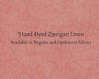 Persimmon Linen (LN-112) ~ Hand Dyed Zweigart Cross Stitch Fabric