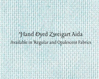 Mermaid's Tail Aida (Z-BDA-87) Hand Dyed Zweigart Cross Stitch Fabric