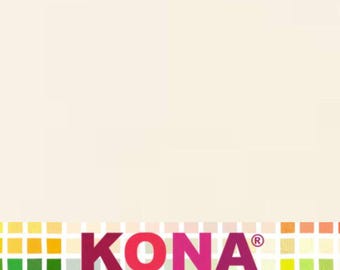 Kona Cotton Solid Fabric (Bone) from Robert Kaufman Fabrics ~ 100% premium cotton for sewing/quilting