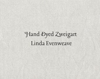 Timeless Gray Linda Evenweave (LND-1) Hand Dyed Zweigart Cross Stitch Fabric