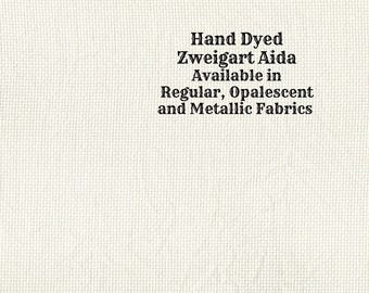 Birch Aida (Z-DDA-92) Hand Dyed Zweigart Cross Stitch Fabric from Vintage NeedleArts ~ available in regular, opalescent and metallic Aida