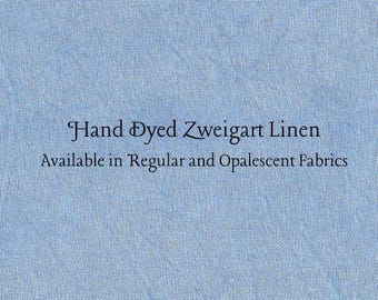 Liberty Blue Linen (LN-79) ~ Hand Dyed Zweigart Cross Stitch Fabric