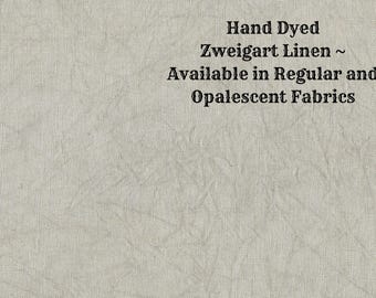 Granite Gray Linen (LN-49) ~ Hand Dyed Zweigart Cross Stitch Fabric from Vintage NeedleArts - available in regular & opalescent linen