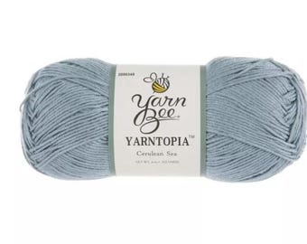 Yarn Bee Yarntopia Yarn (Cerulean Sea) ~ super soft machine washable ultra soft #2 Fine 100% acrylic
