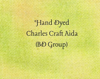 Lizard Juice Aida (CC-BDA-25-27-PT) ~ Hand Dyed Charles Craft Cross Stitch Fabric