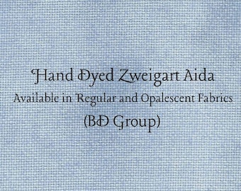 Favorite Blue Jeans Aida (Z-BDA-17) Hand Dyed Zweigart Cross Stitch Fabric
