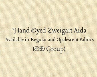 Caramel Creme Aida (Z-DDA-61) Hand Dyed Zweigart Cross Stitch Fabric