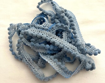 Summer Lake Mini Pom Pom Trim (MPP-39) by Vintage NeedleArts ~ hand-dyed 2 continuous yards