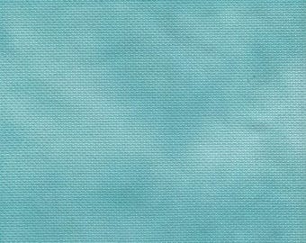SHORT CUT - Miss Tilly's Teal (BD) Hand Dyed Zweigart Aida Cross Stitch Fabric from Vintage NeedleArts