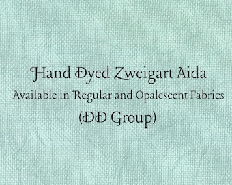 Verdigris Aida (Z-DDA-47) Hand Dyed Zweigart Cross Stitch Fabric
