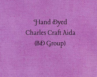 Violet Craze Aida (CC-BDA-86) ~ Hand Dyed Charles Craft Cross Stitch Fabric