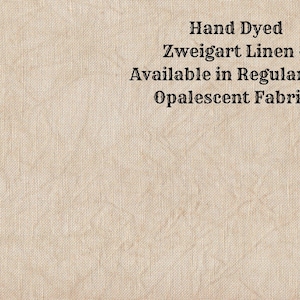 Portobello Linen (LN-101) ~ Hand Dyed Zweigart Cross Stitch Fabric from Vintage NeedleArts - available in regular and opalescent linen