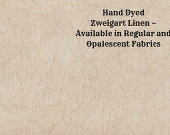 Portobello Linen (LN-101) ~ Hand Dyed Zweigart Cross Stitch Fabric from Vintage NeedleArts - available in regular and opalescent linen