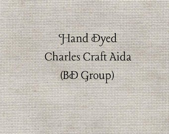 Taupe Aida (CC-BDA-57) ~ Hand Dyed Charles Craft Cross Stitch Fabric