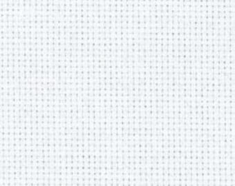 White Zweigart Aida ~ undyed fabric available in 11/14/16/18/20/22 count
