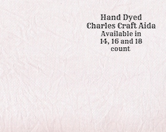 Vintage Rose Aida (CC-DDA-60) ~ Hand Dyed DMC/Charles Craft Cross Stitch Fabric from Vintage NeedleArts