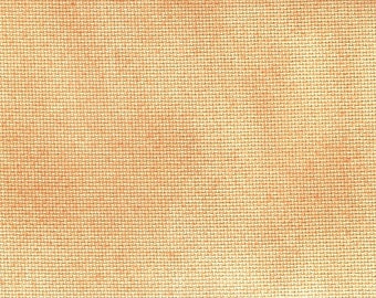 Tangerine Aida (BDA-53) ~ Hand Dyed Cross Stitch Fabric from Vintage NeedleArts ~ 11/14/16/18/20 count regular and opalescent aida