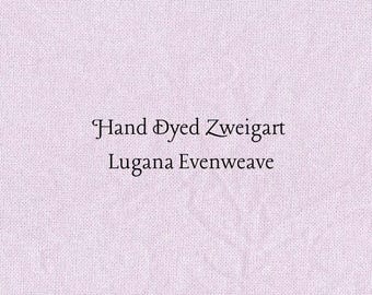 Bubblegum Lugana Evenweave (LG-96) Hand Dyed Zweigart Cross Stitch Fabric
